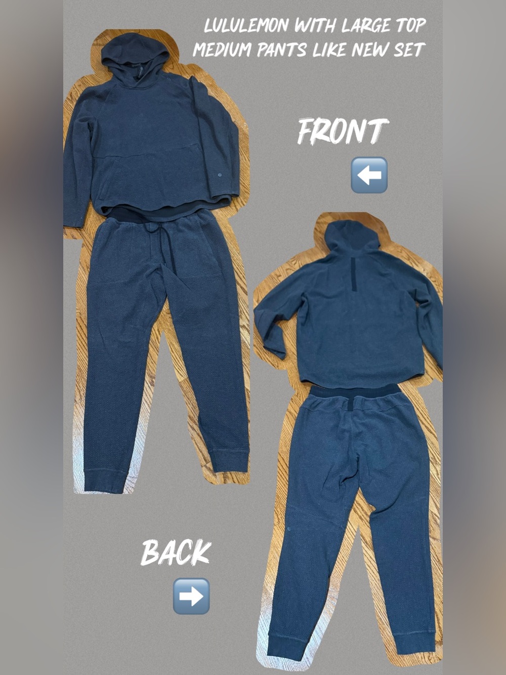 lululemon athletica Navy Blue Men's Knit Jogger Set